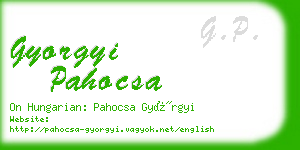 gyorgyi pahocsa business card